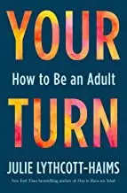 A book cover with the title of your turn and an image of a person.